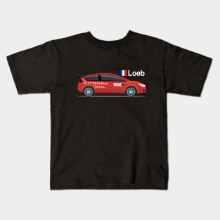 SÉBASTIEN LOEB 2006 C4 WRC Rally CAR CITROEN Kids T-Shirt